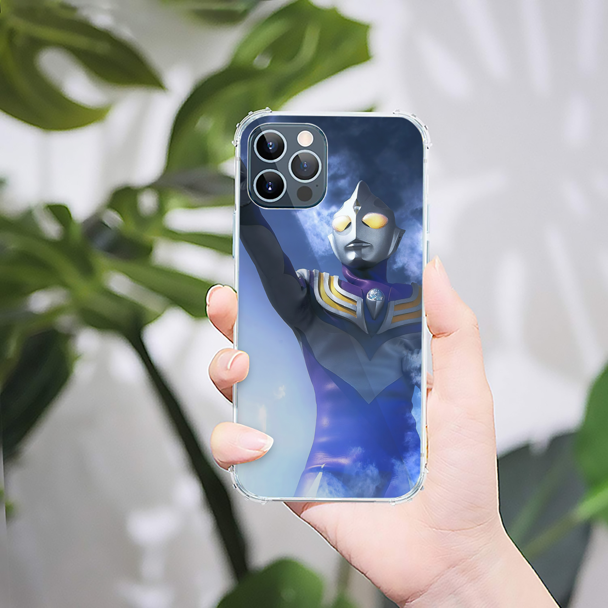 （画像用） ウルトラマン Ultraman 【iPhone 12シリーズ対応】透明スマホケース（クリアソフトケース）